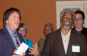 Washington Post reporter Joel Achenbach, with National Medal of Science winner James Gates (2011).