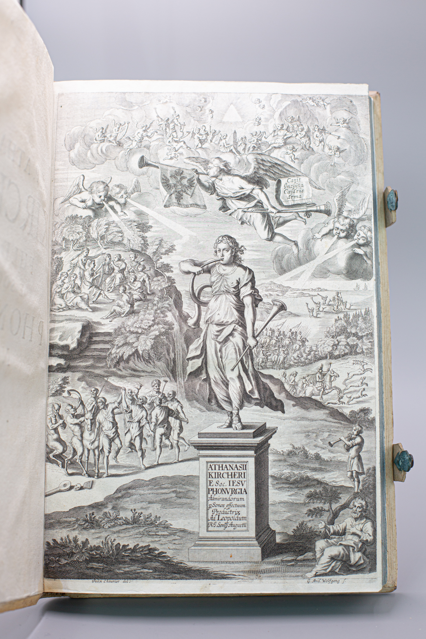 Frontispiece on Kircher's Phonurgia Nova, 1673