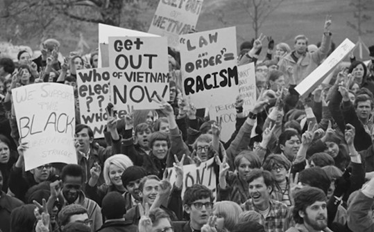 Photo from an Anti-Vietnam protest
