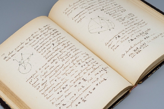 A memorable item from our collections from Allison: I purchased a rare book that was handwritten notes on an astronomy course with Charles-Eugene Delaunay that totally blew my mind. It’s so intricate and beautiful! 