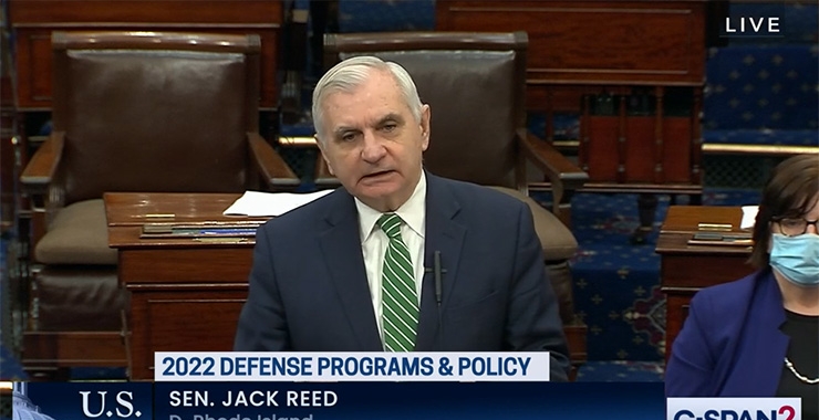 Senator Jack Reed speaks