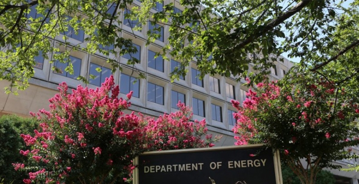 Sign at Department of Energy headquarters