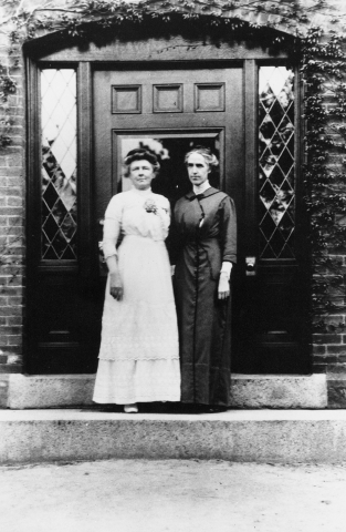 Henrietta Swan Leavitt, sometimes known as the mother of physical cosmology, with fellow astronomer Annie Jump Cannon at Harvard College Observatory.