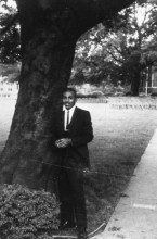 A photograph of Ron Mickens at his graduation from Fisk University in 1964.