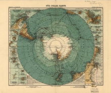 Süd-Polar-Karte created by August Petermann in 1912