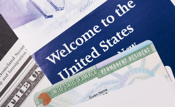 Green Card composite image