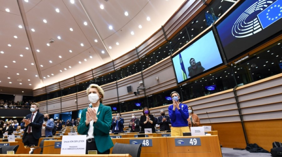 Zelensky speaks at European Parliment