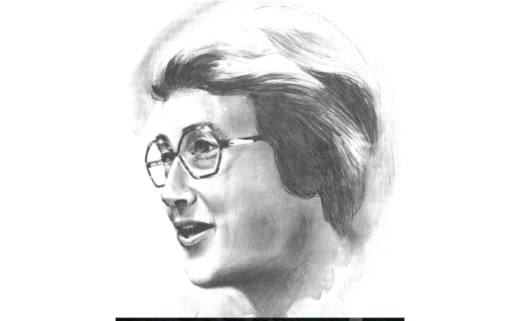 Sketch portrait of a woman