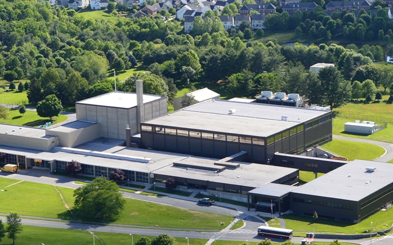Aerial view of the NIST Center for Neutron Research