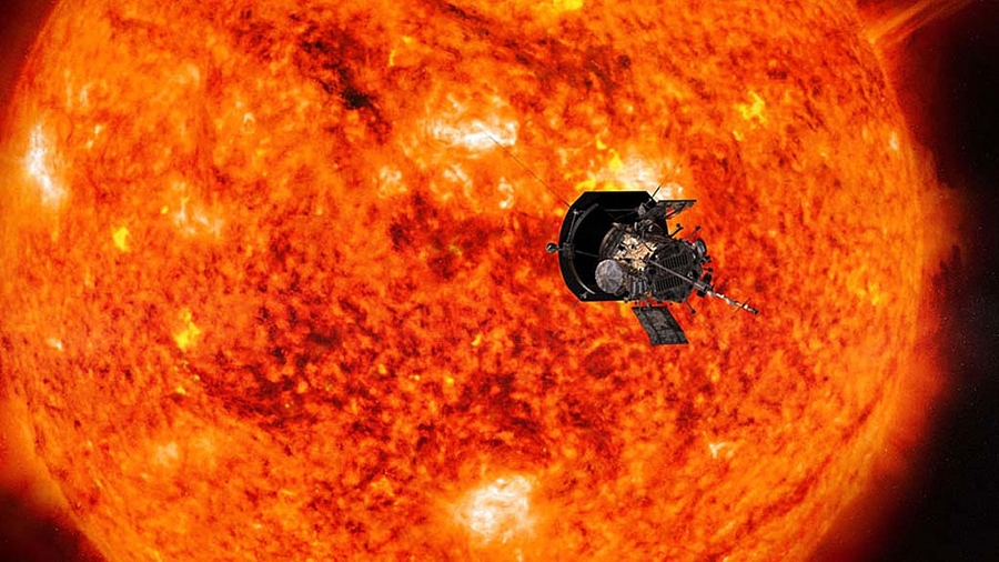 An illustration of NASA's Parker Solar Probe