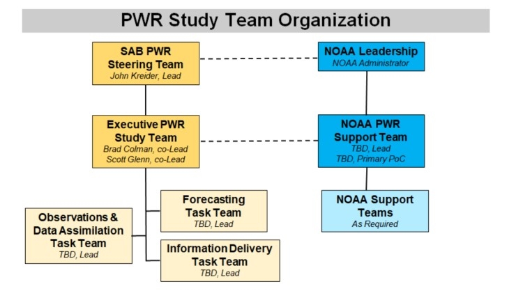 Study team organizational chart