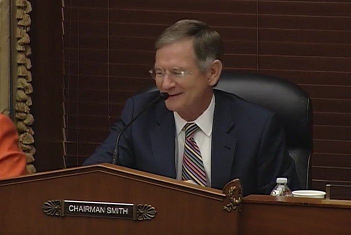 Rep. Lamar Smith corrects Rep. Ed Perlmutter on the total number of subpoenas the committee has issued.