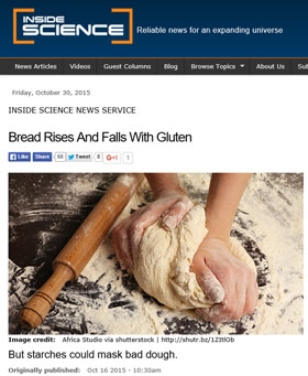 Inside Science on secrets of baked bread