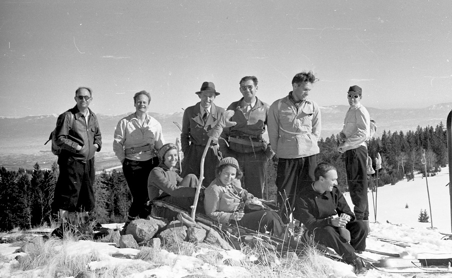 Skiing Group at Los Alamos