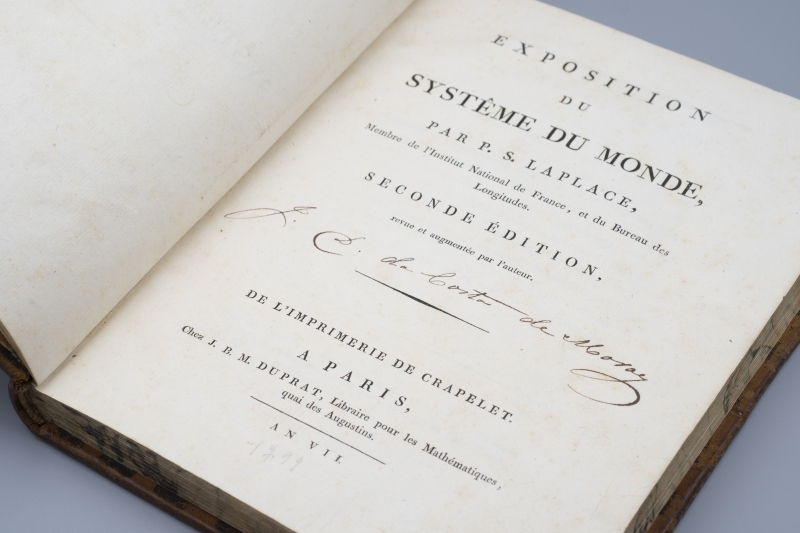 Title page: Laplace, Exposition du Systême du Monde, 1813