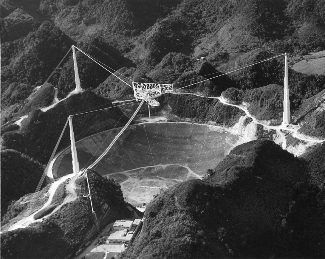 Aerial view of Arecibo Observatory