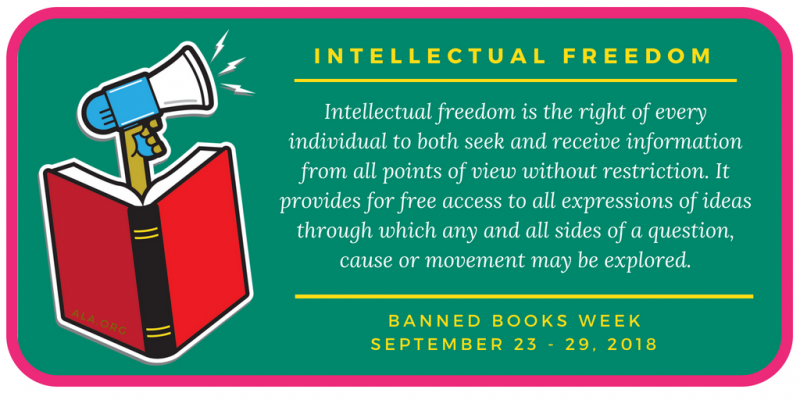 Definition of intellectual freedom, Artwork courtesy of the American Library Association, www.ala.org